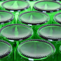 Grønne panteflasker for vask