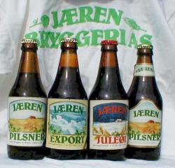 Fire flasker med øl fra Jæren Bryggeri