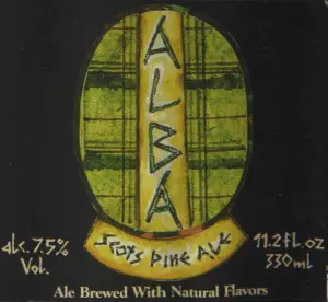 Etiketten til Alba Scots Pine Ale