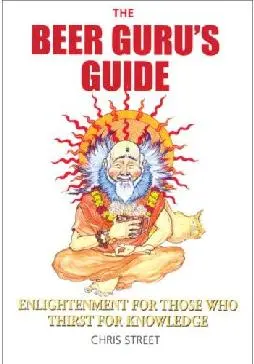Omslaget til boka, som viser en buddha-aktig guru som drikker øl